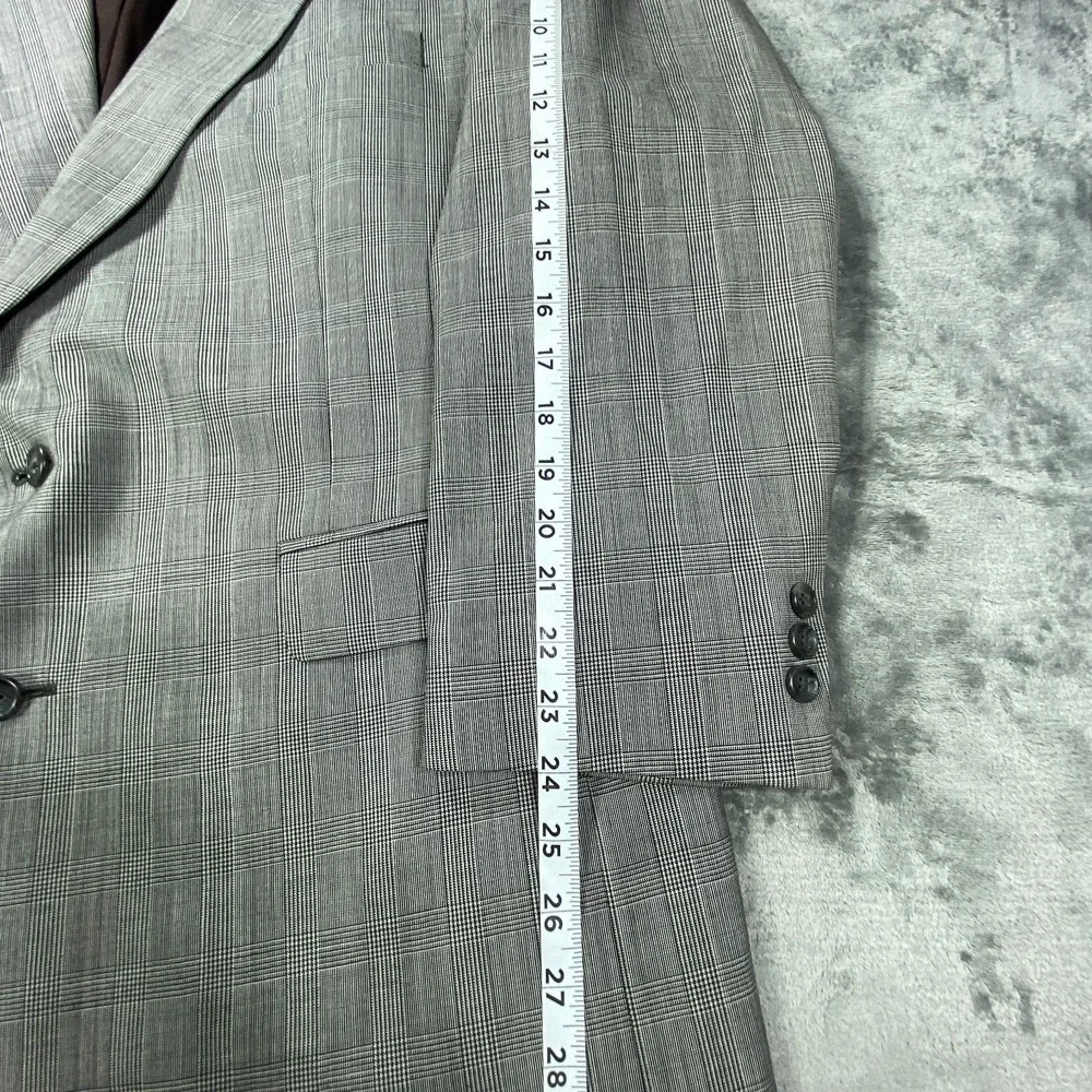 Vintage Christian Dior Monsieur Blazer 46L Plaid Pure Wool Sport Coat Jacket Ivy